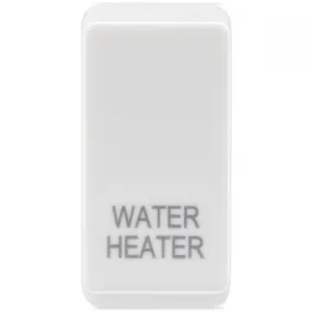 BG Electric RRWHW Grid Switch Rocker Cover Engraved Water Heater White
