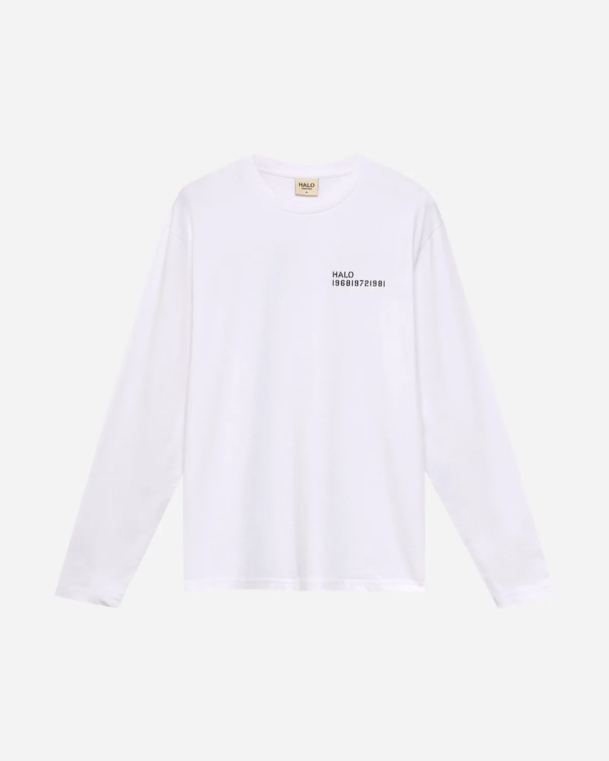 HALO Longsleeve T-Shirt - White/Black