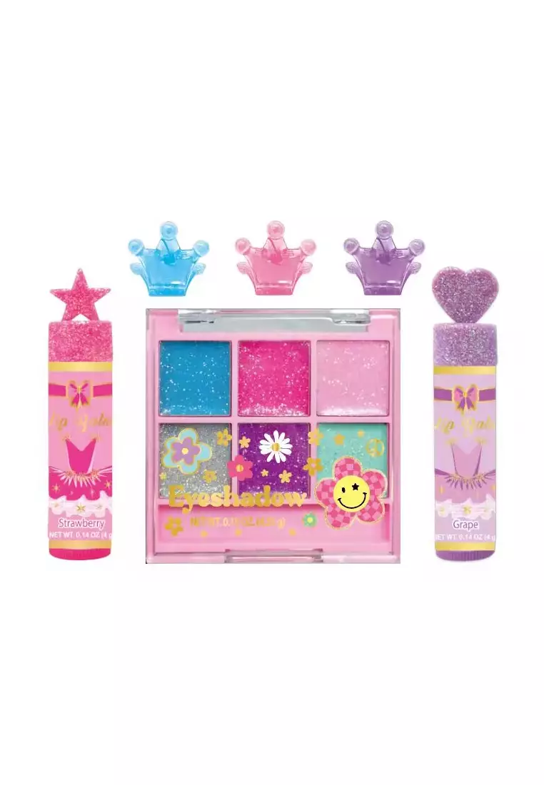 Hot Focus Hot Focus Fancy Beauty Bag Groovy Flower Cosmetic (143GF) Washable Non-Toxic Makeup Toy Set Birthday Party