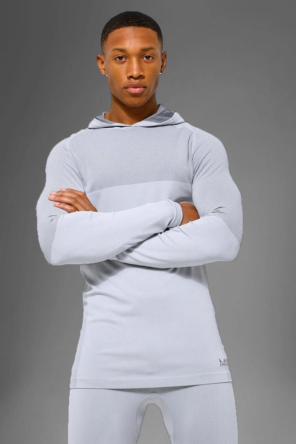 Man Active Seamless Muscle Hoodie | boohooMAN UK