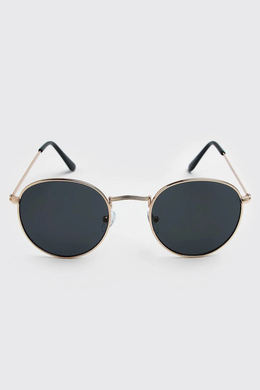 Man Branded Round Sunglasses | boohooMAN UK