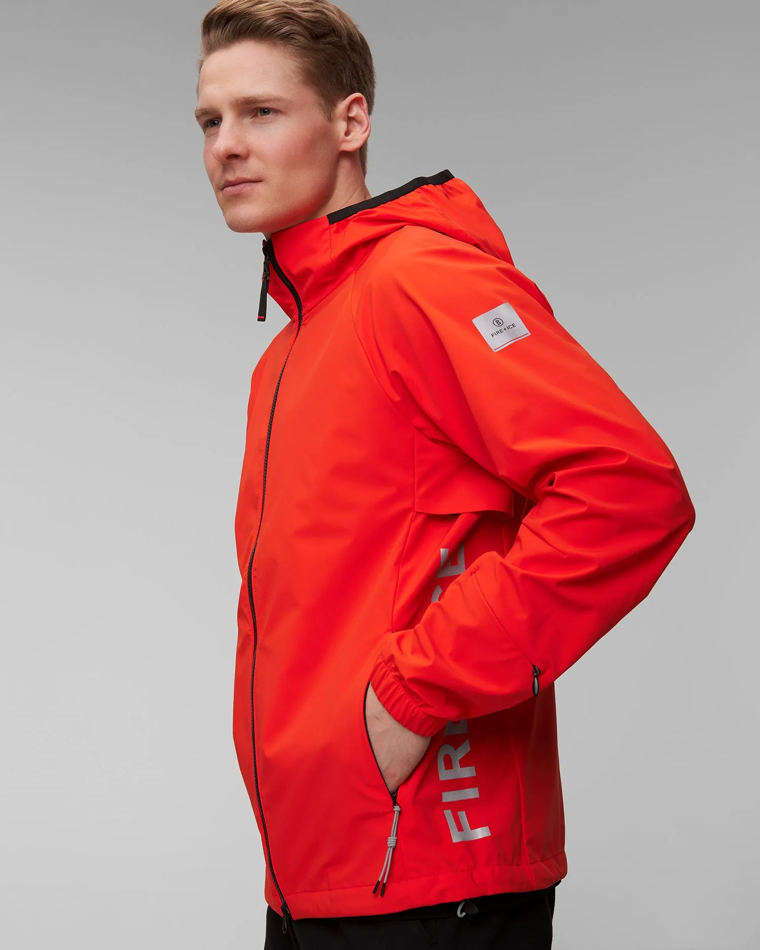 Men's orange softshell jacket BOGNER FIRE+ICE Gilmar 34477209-529