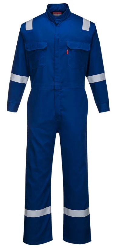 Portwest® FR94RBR Hi-Vis Royal Blue Bizflame™ 88/12 Iona Flame Resistant Coverall - Small