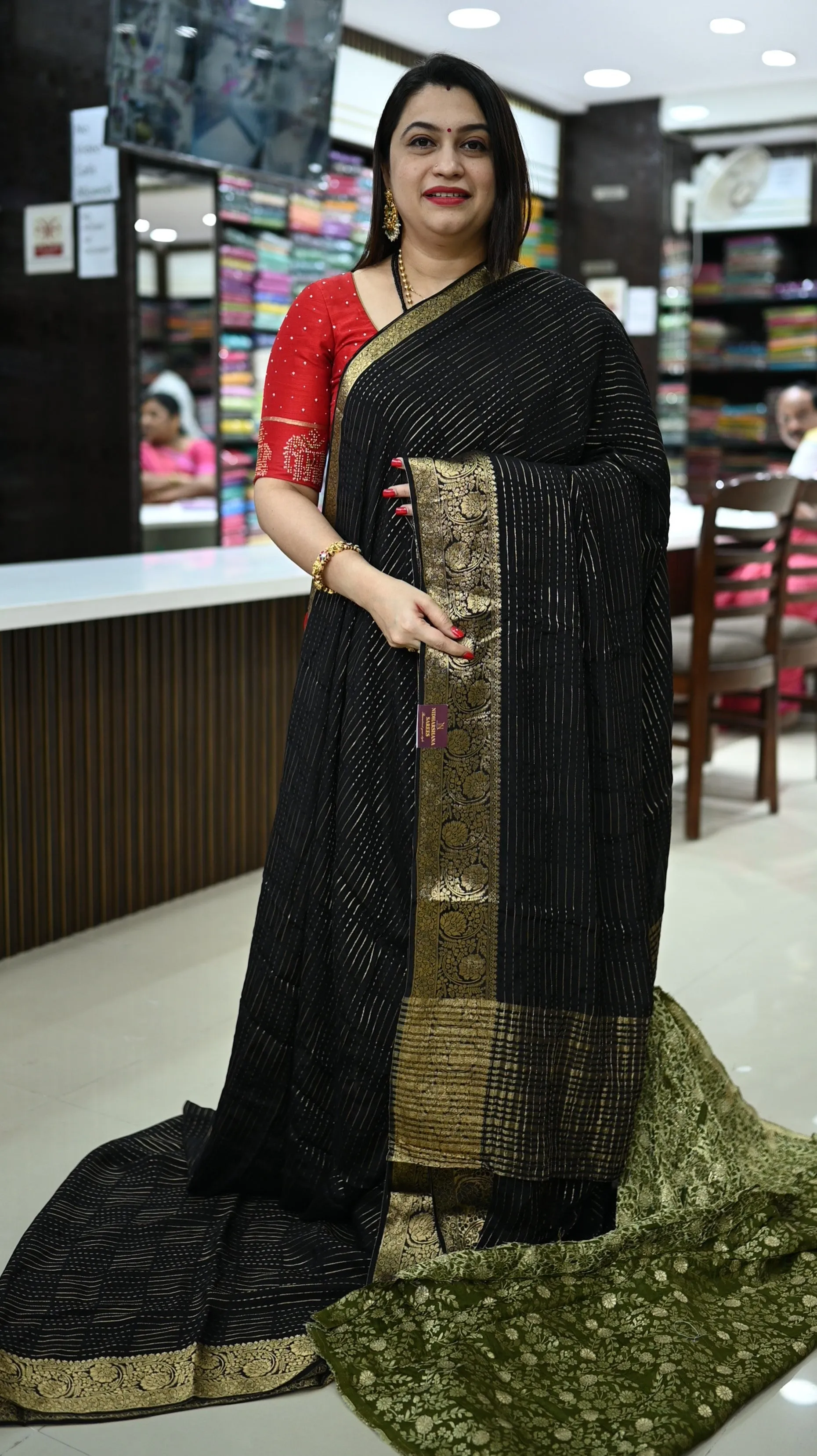 Premium Chinnon Silk With Zari Weaving Volume 1 # – Nidharshana Sarees