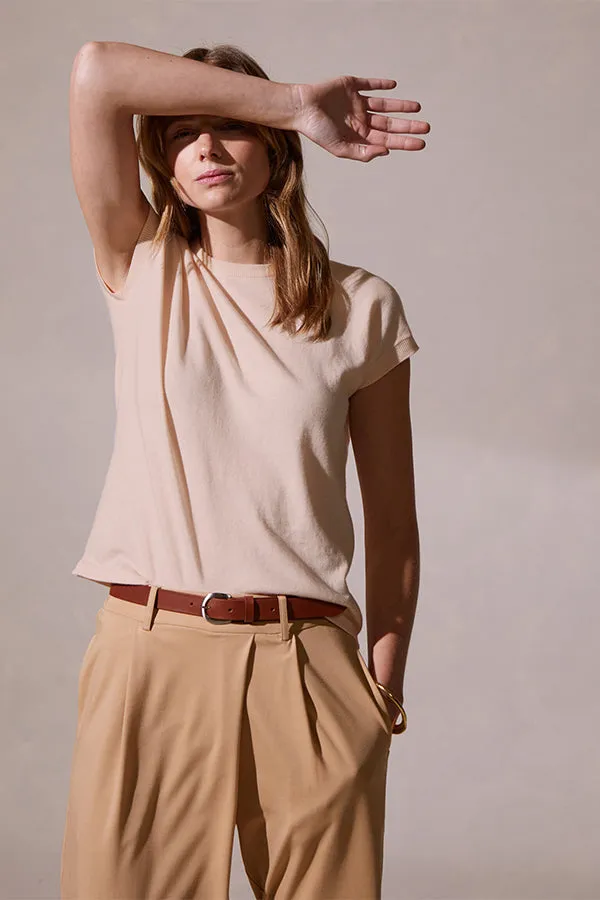 Rodier COTTON BLEND ROUND NECK T-SHIRT