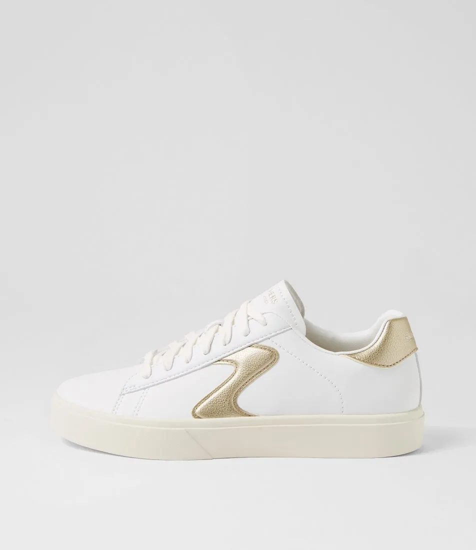 SKECHERS Eden Lx Beaming Glory White Gold Sneakers