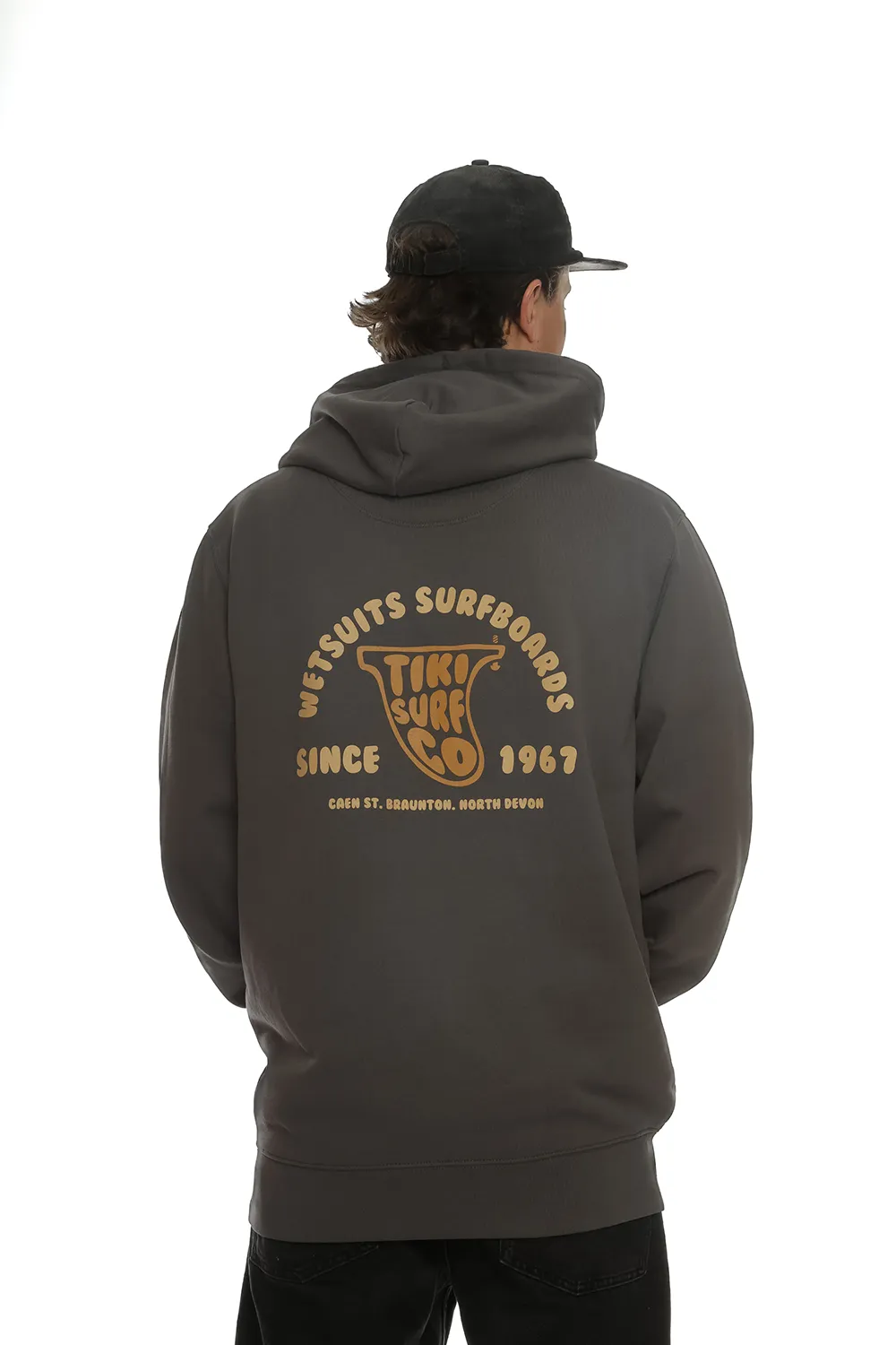 Tiki Fin Hoody Dark Grey